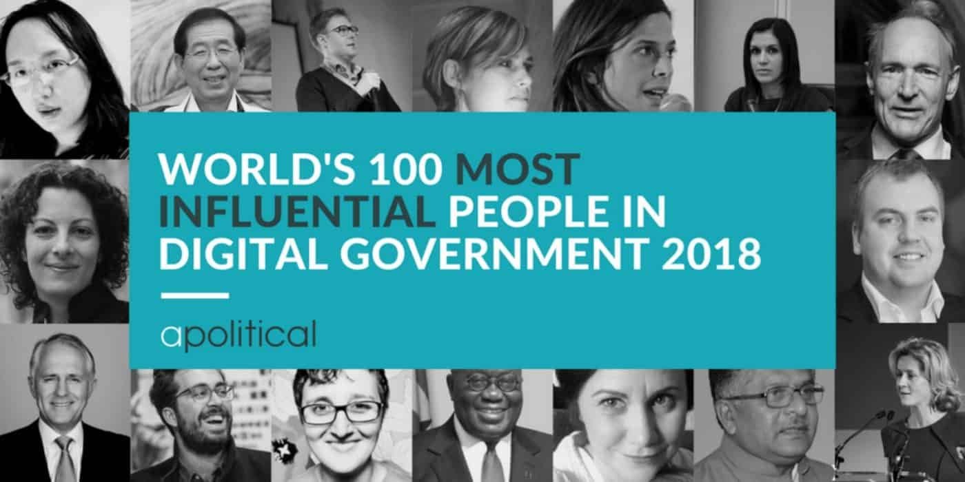 Apolitical: las 100 personas mas influyentes en gobierno digital del mundo