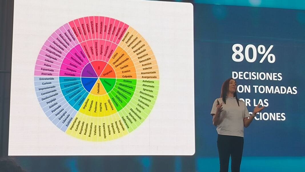 Diagrama de emociones con Paola Aldaz en conferencia de ETB
