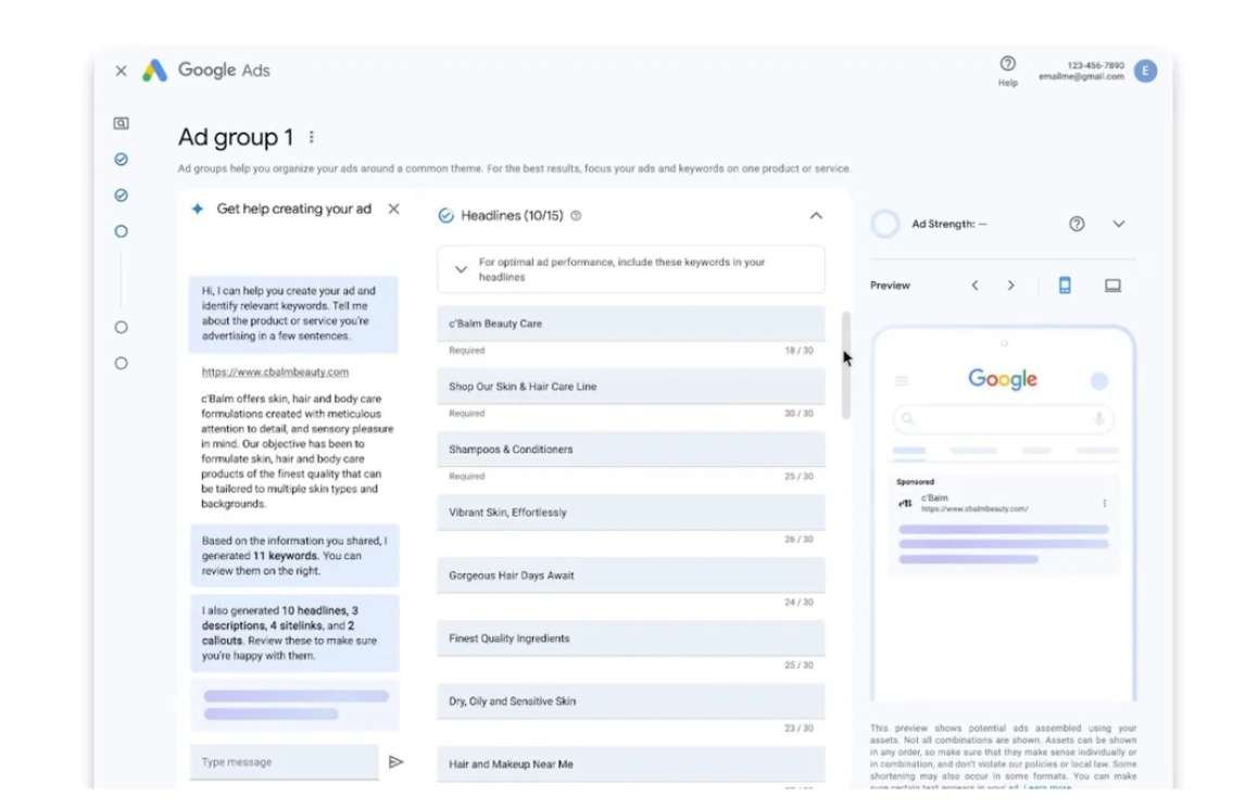 Google Ads con inteligencia artificial