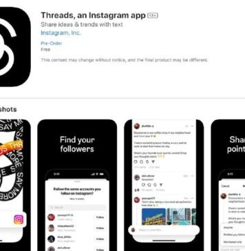 Instagram Threads en la Appstore