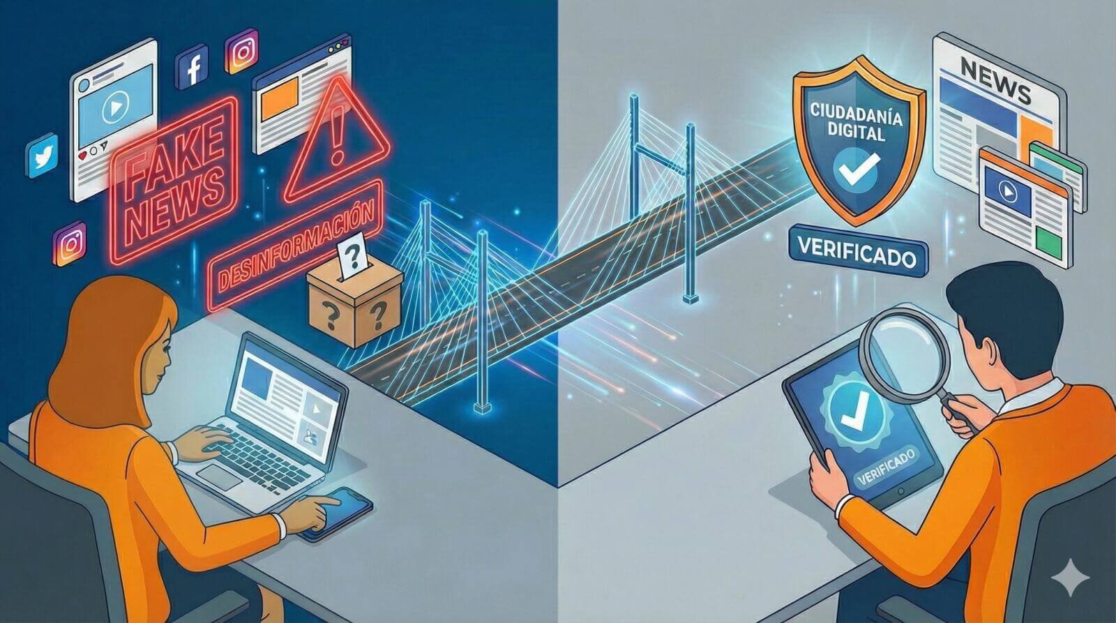 Ciudadanía Digital en tiempos Electorales- Escudo contra la Desinformación electoral png